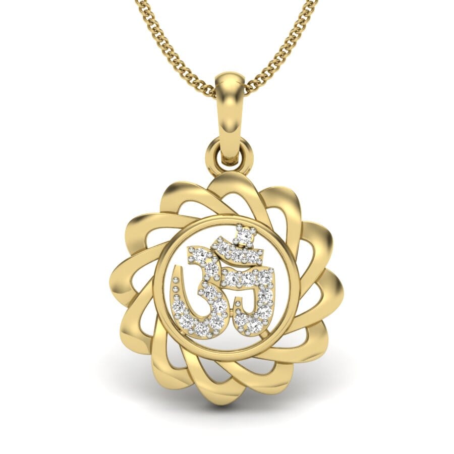 Gold and 0.10 Carat Diamond Pendant