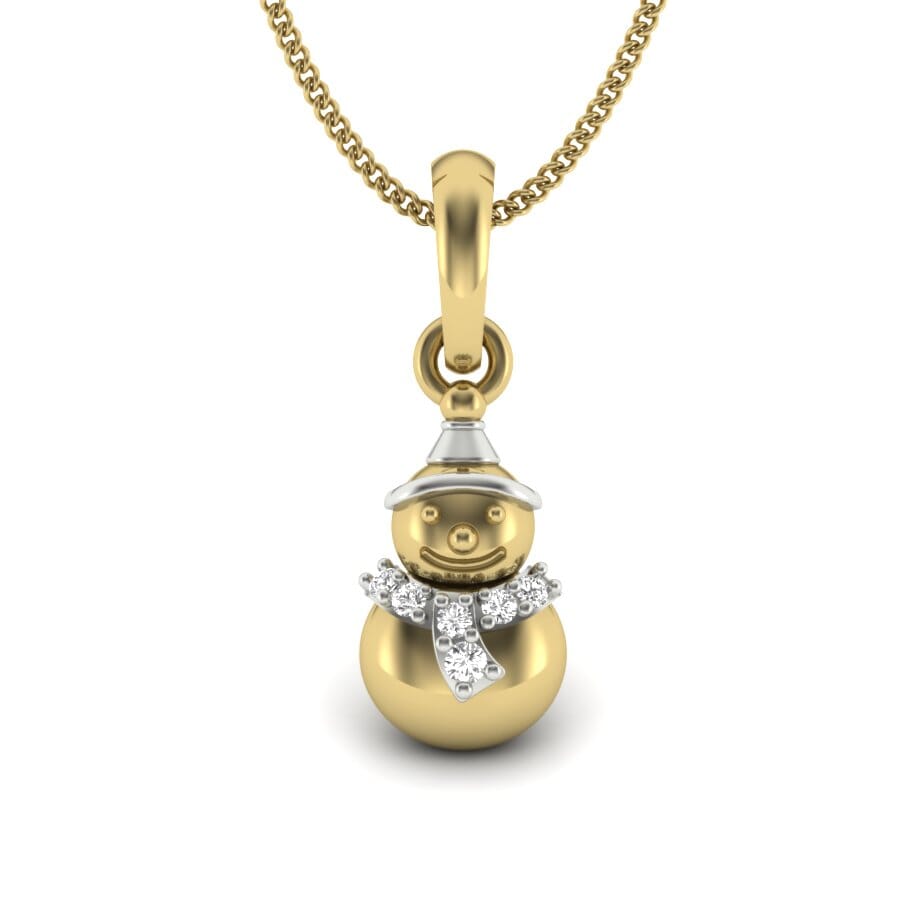 14KT Gold and 0.03 Carat Diamond Pendant