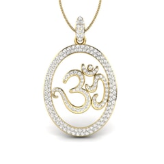 Gold and 1.60 Carat Diamond Pendant