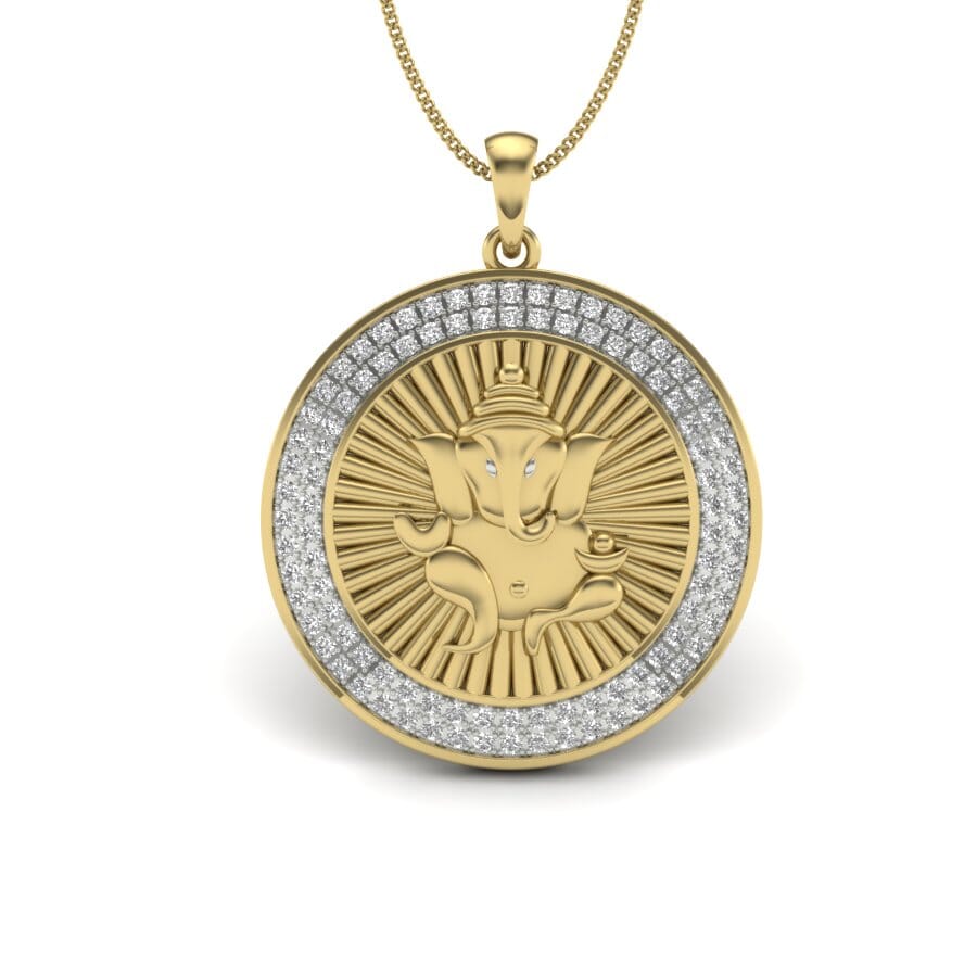 Gold and 0.64 Carat Diamond Pendant