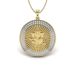 Gold and 0.64 Carat Diamond Pendant
