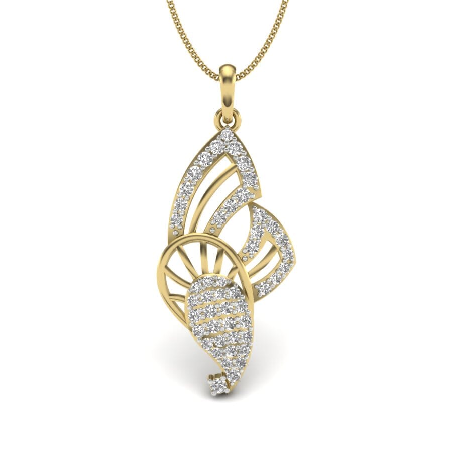 Gold and 0.71 Carat Diamond Pendant