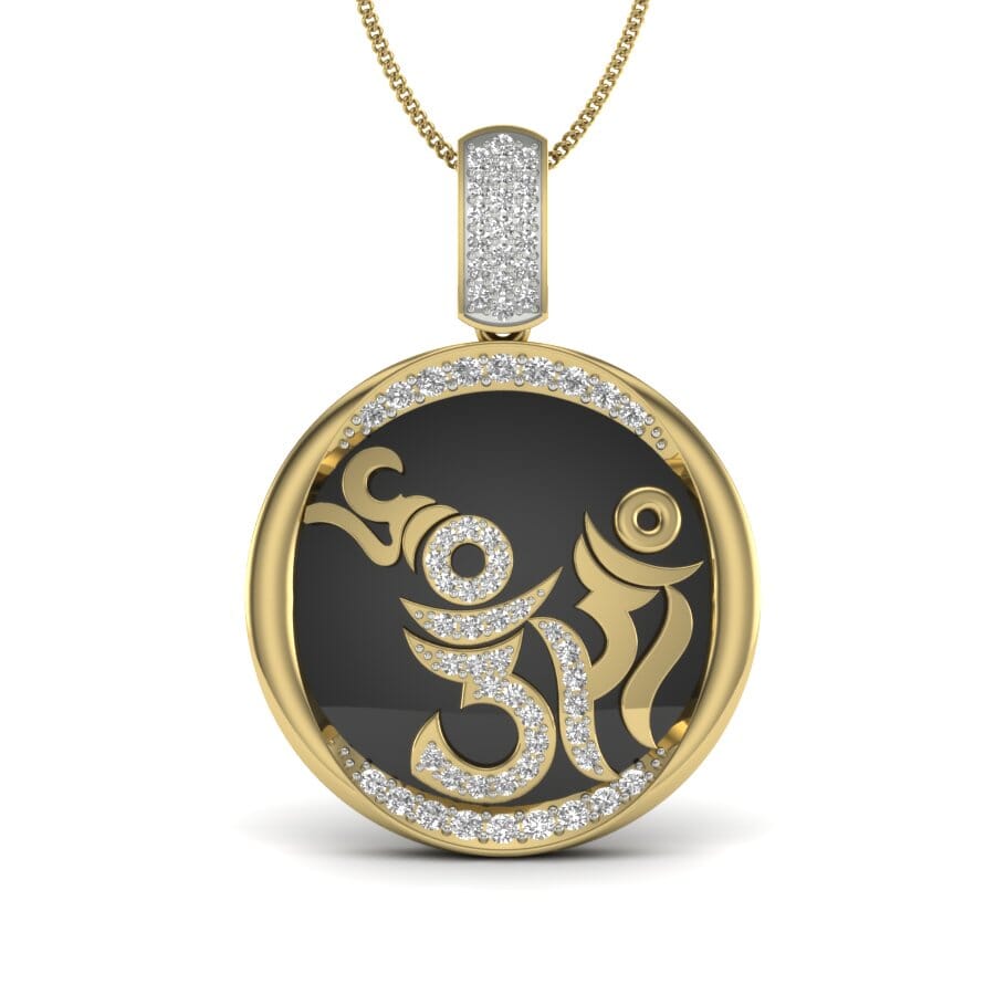 Gold and 0.42 Carat Diamond Pendant