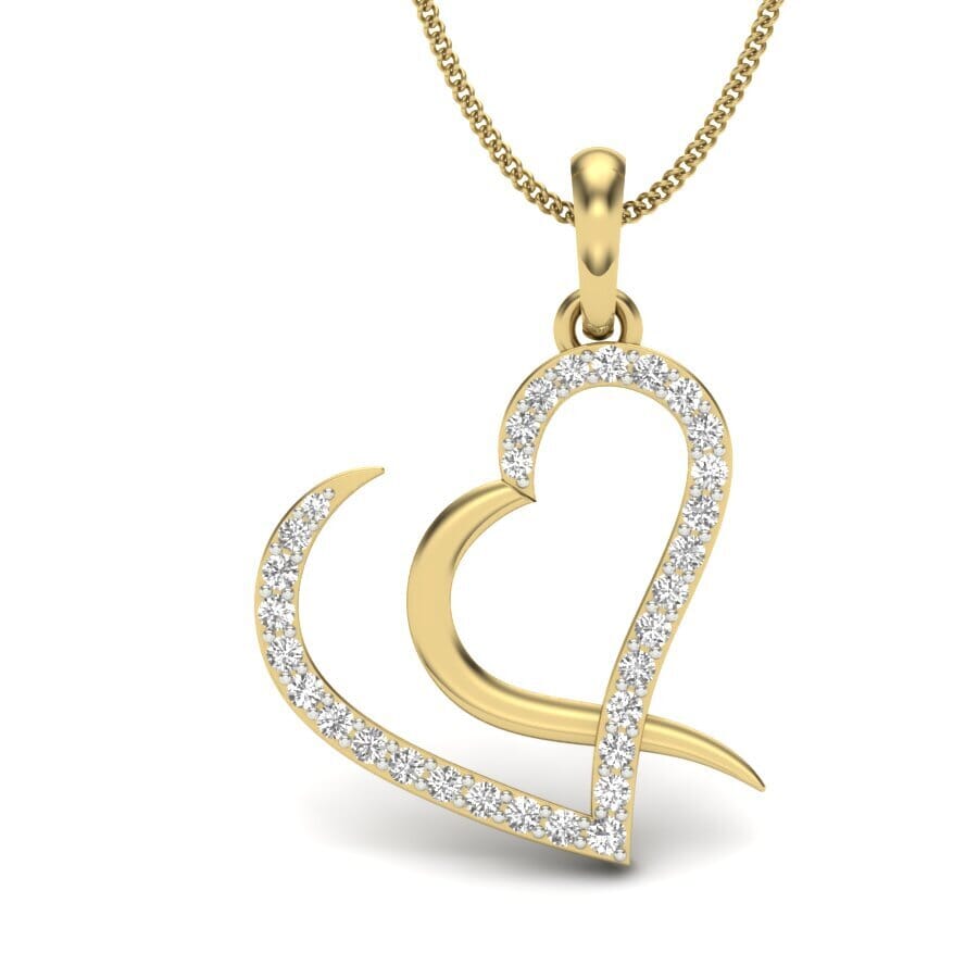 Round Diamond Fancy Pendant