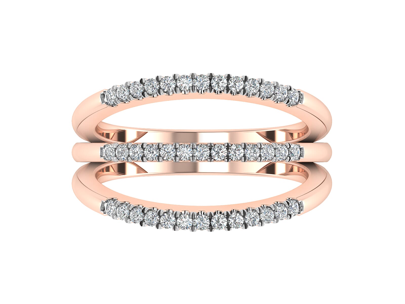 18KT Gold and 0.32 Carat F Color VS Clarity Diamond Ring