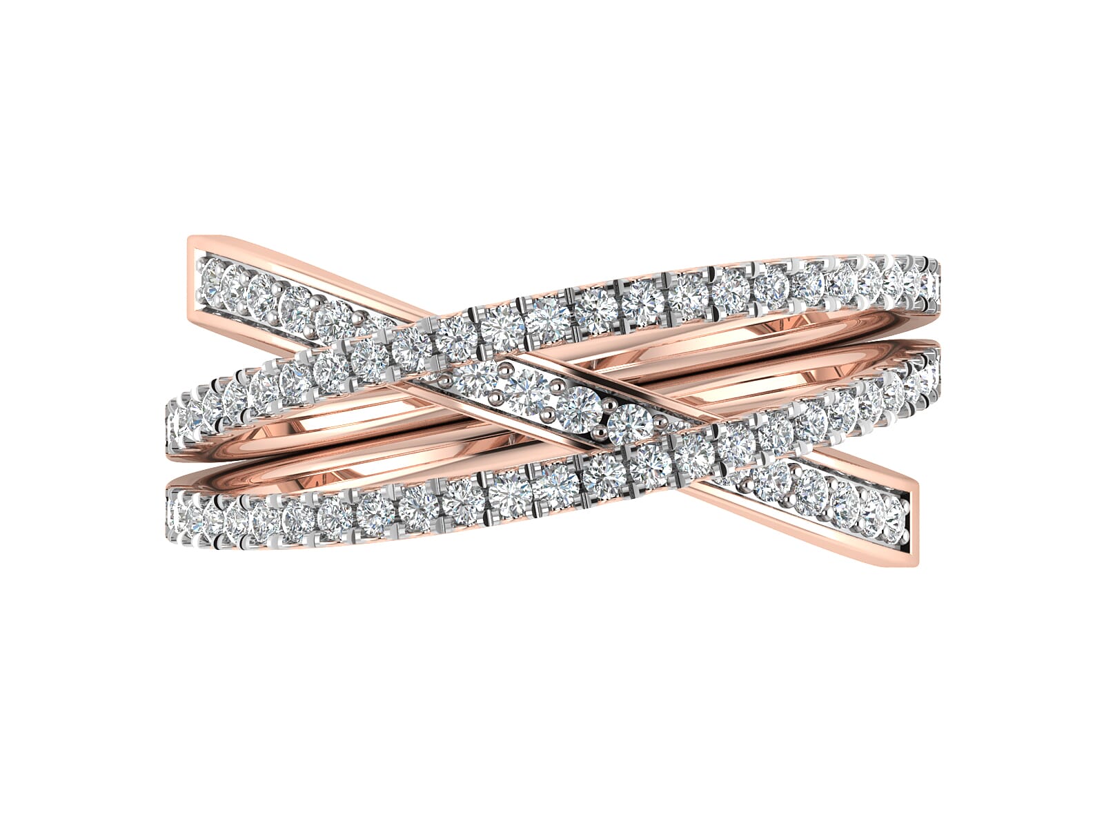 18KT Gold and 0.48 Carat F Color VS Clarity Diamond Ring