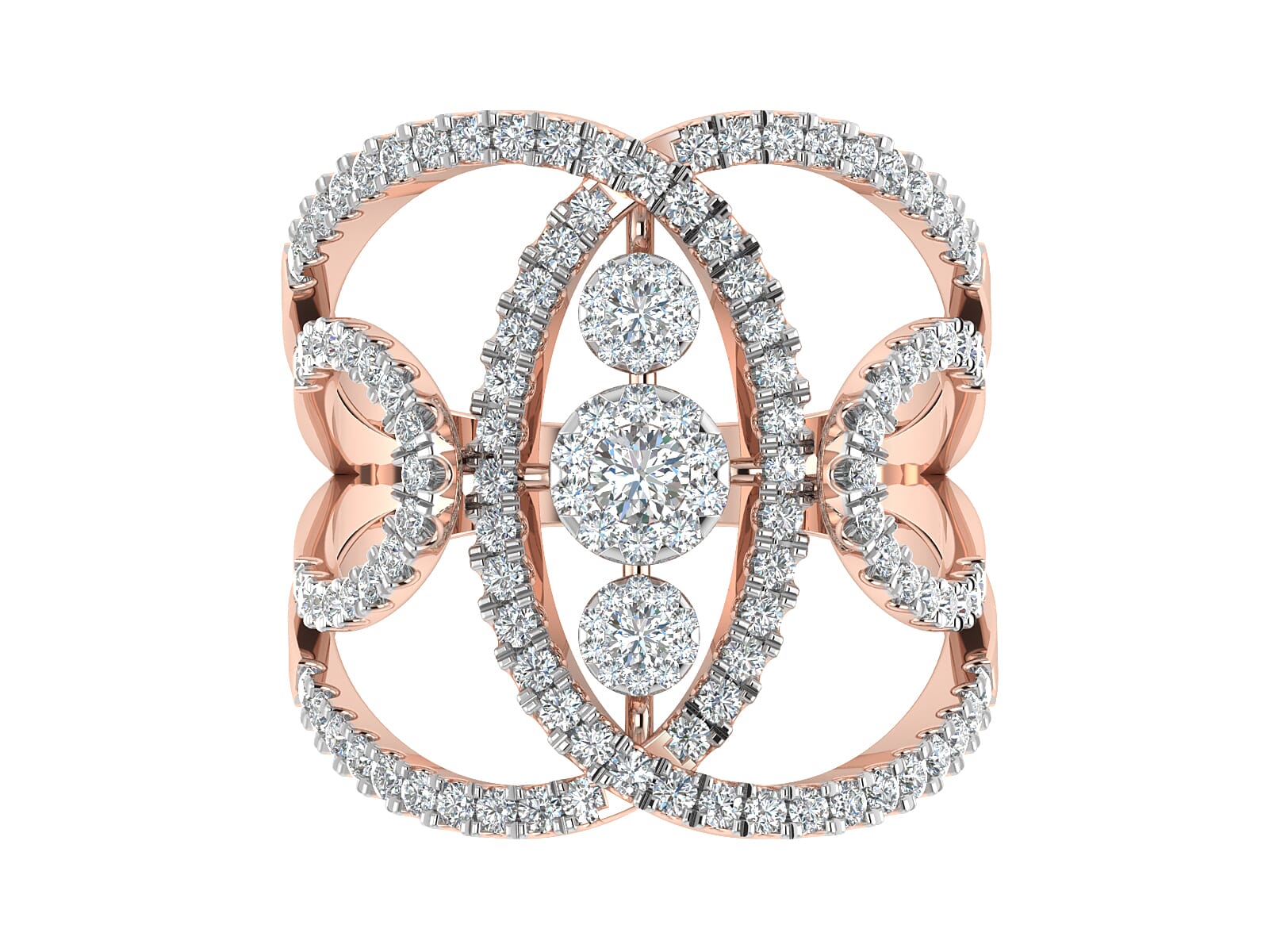 18KT Gold and 0.86 Carat F Color VS Clarity Diamond Ring