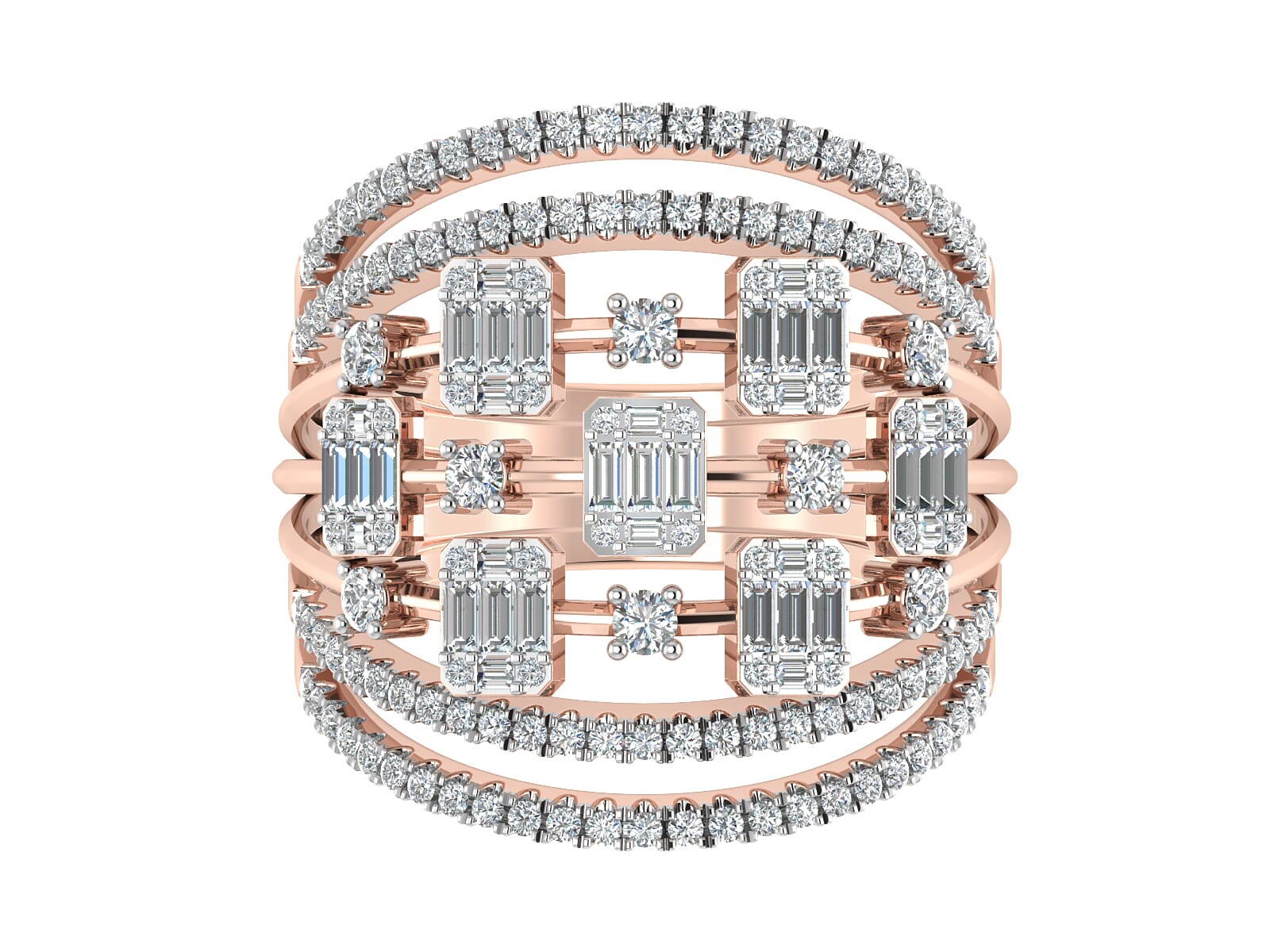 18KT Gold and 1.00 Carat F Color VS Clarity Diamond Ring