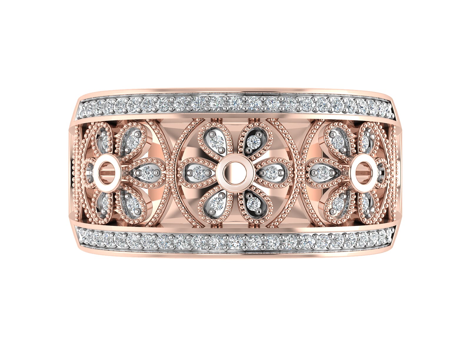 18KT Gold and 0.22 Carat F Color VS Clarity Diamond Ring