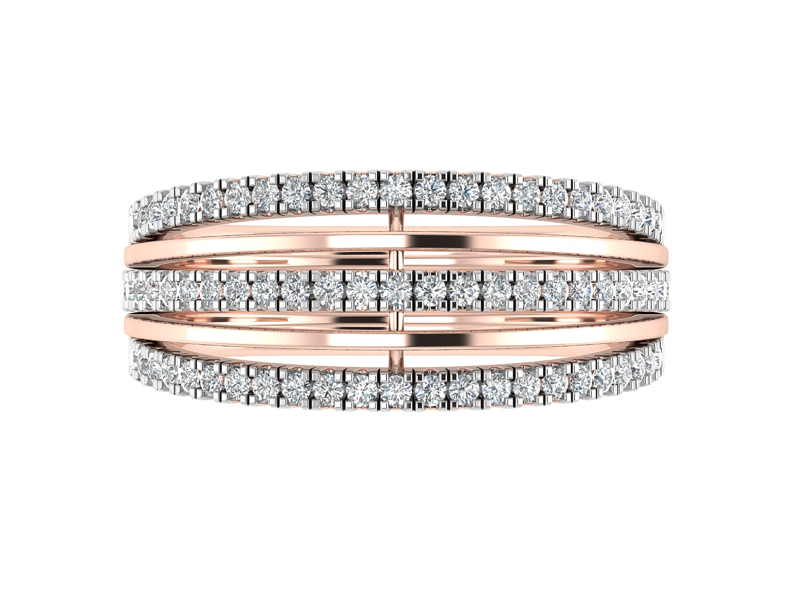 18KT Gold and 0.46 Carat F Color VS Clarity Diamond Ring