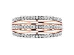 18KT Gold and 0.46 Carat F Color VS Clarity Diamond Ring