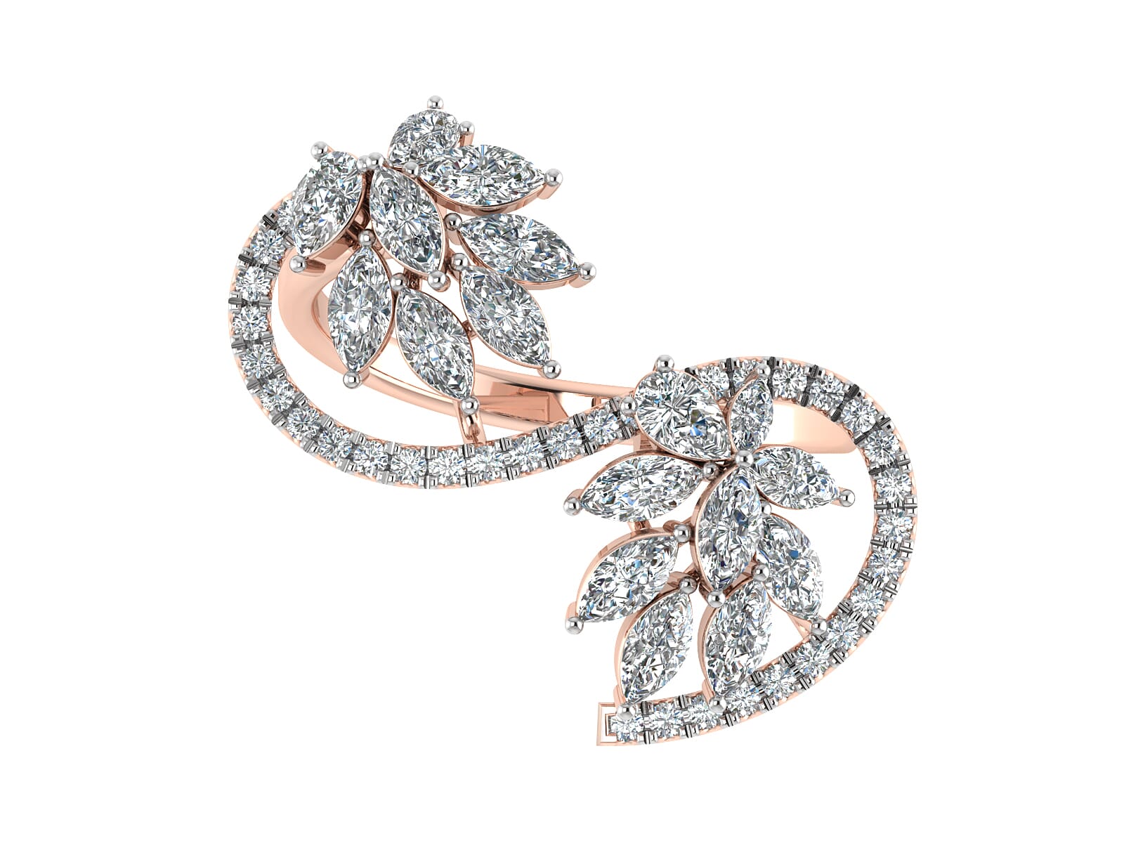 18KT Gold and 1.56 Carat F Color VS Clarity Diamond Ring