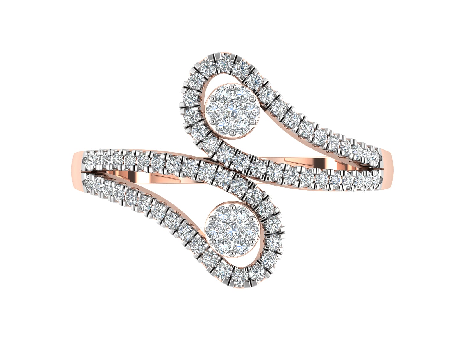 18KT Gold and 0.57 Carat F Color VS Clarity Diamond Ring