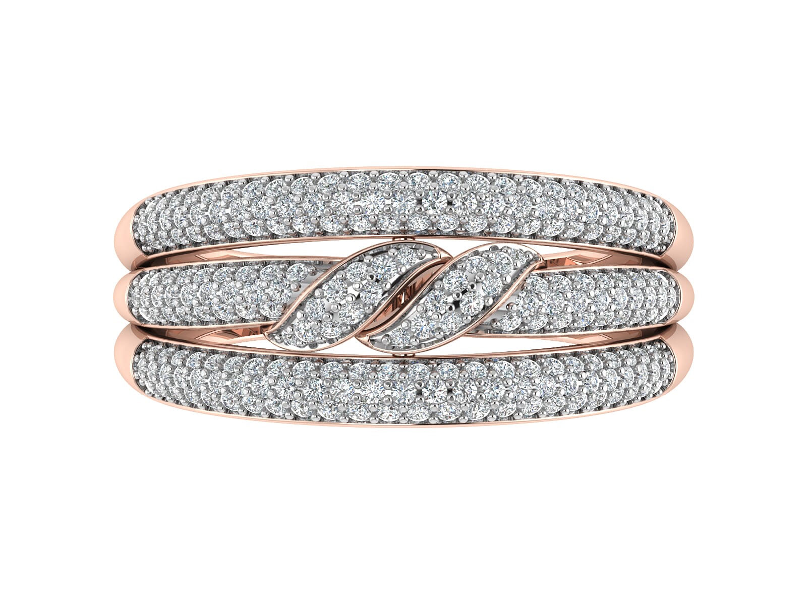 18KT Gold and 0.56 Carat F Color VS Clarity Diamond Ring