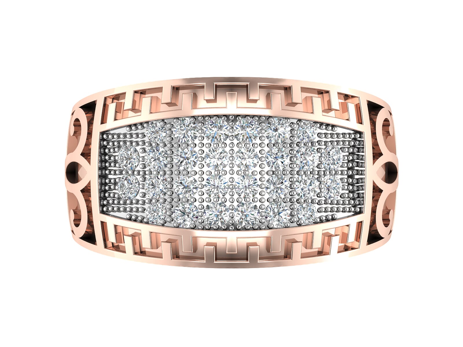 18KT Gold and 0.50 Carat F Color VS Clarity Diamond Ring