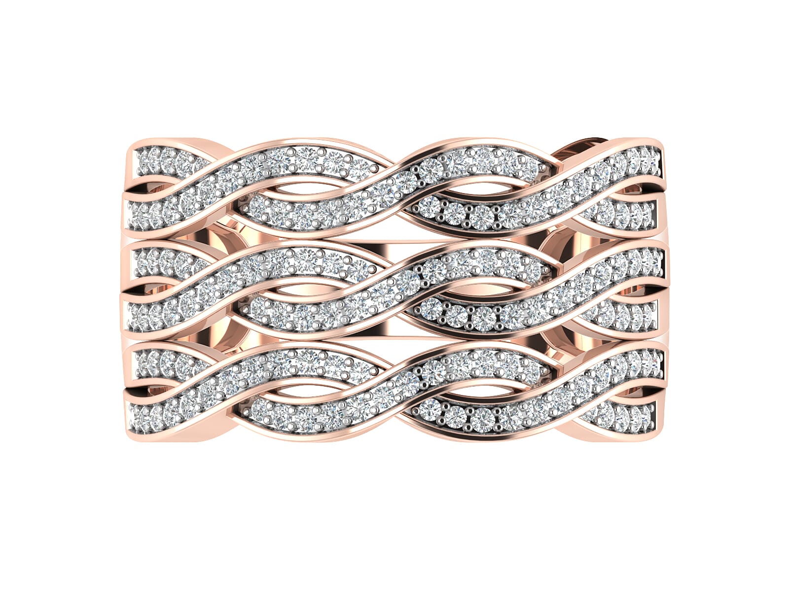 18KT Gold and 0.49 Carat F Color VS Clarity Diamond Ring