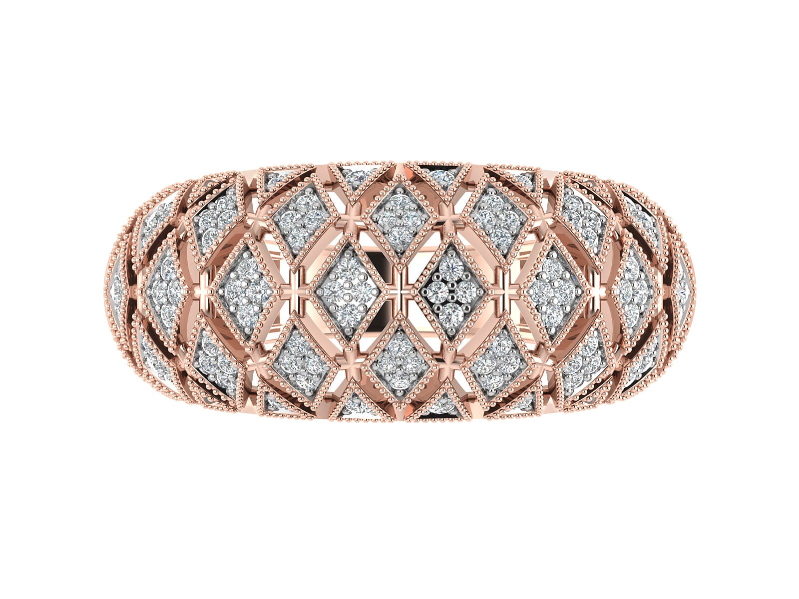 18KT Gold and 0.29 Carat F Color VS Clarity Diamond Ring