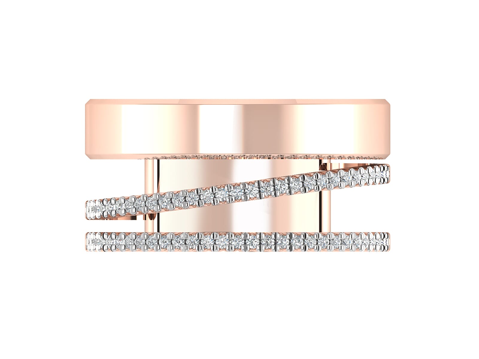 18KT Gold and 0.16 Carat F Color VS Clarity Diamond Ring