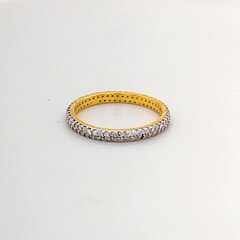 9KT Gold and 0.52 Ctw G-H/ VS-SI Diamond Anniversary Band