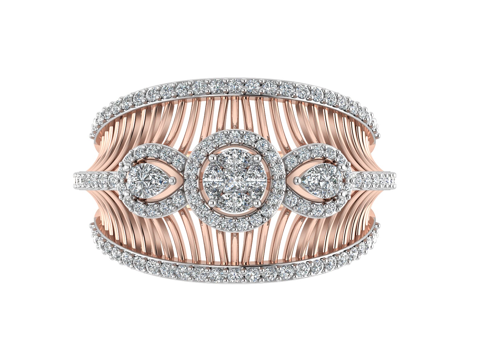 18KT Gold and 0.70 Carat F Color VS Clarity Diamond Ring