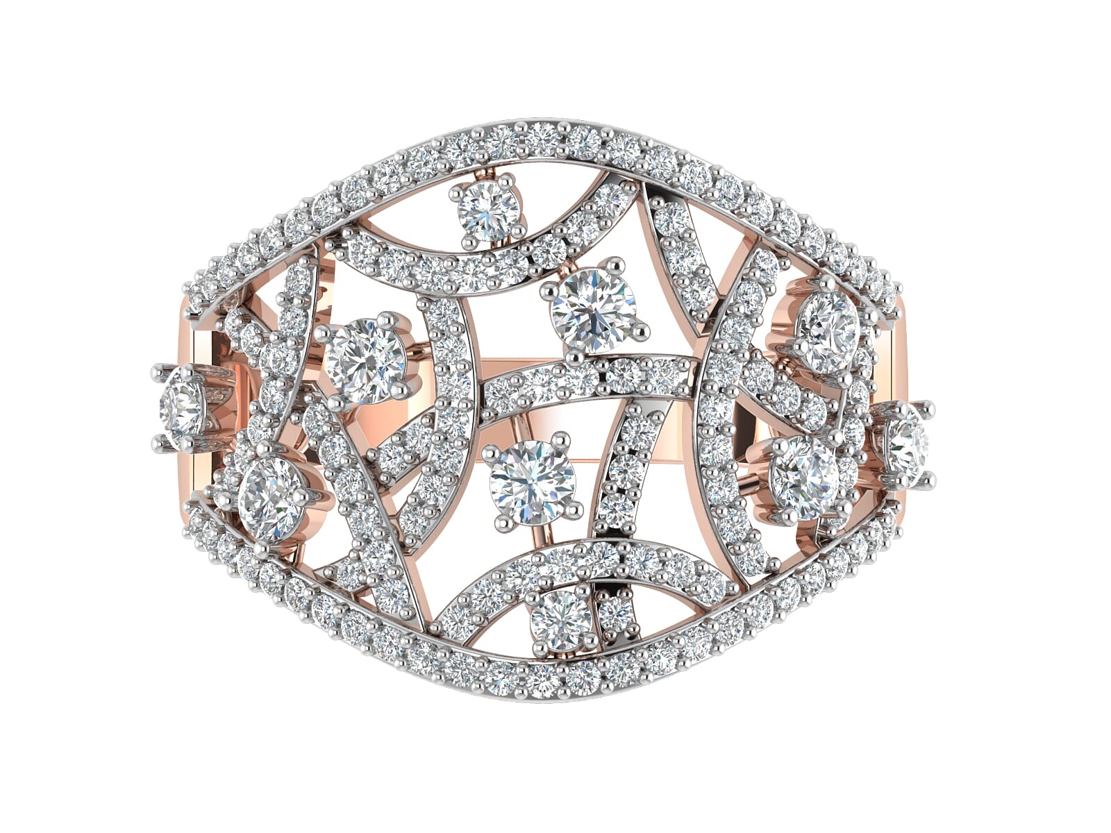 18KT Gold and 0.90 Carat F Color VS Clarity Diamond Ring