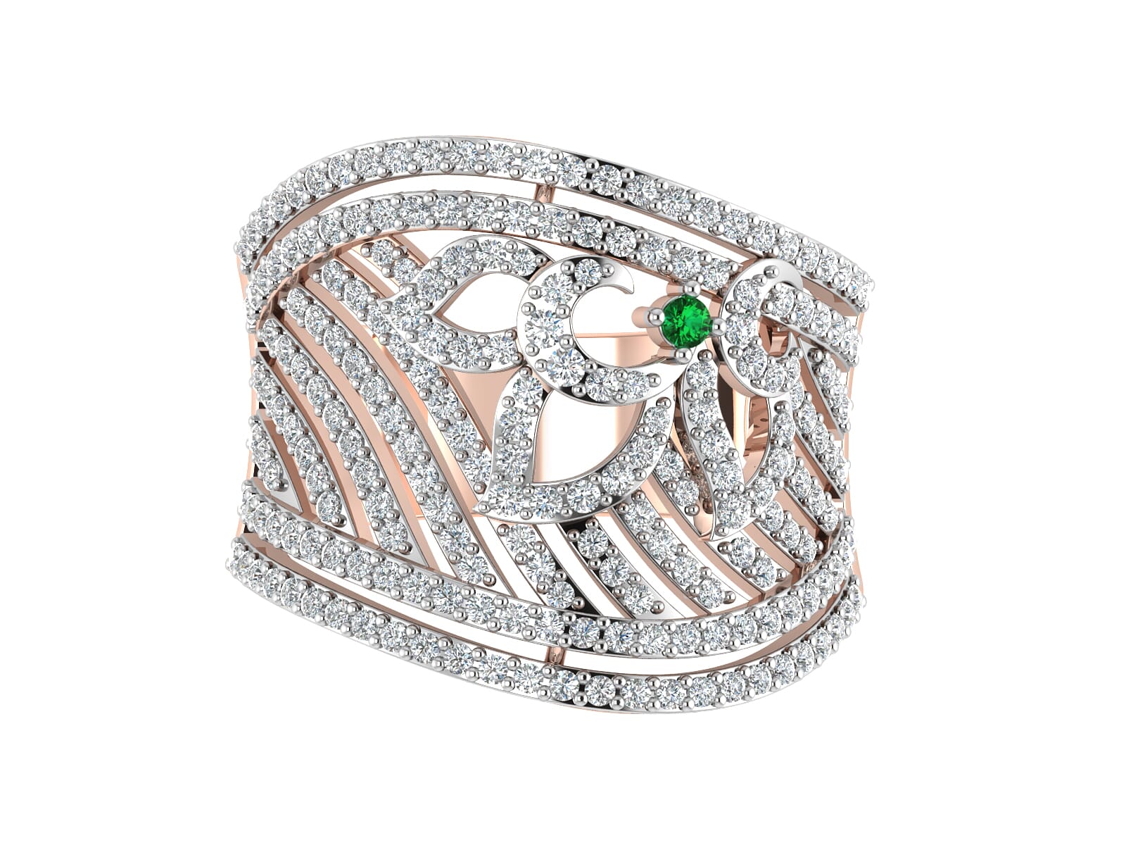 18KT Gold and 0.82 Carat F Color VS Clarity Diamond Ring