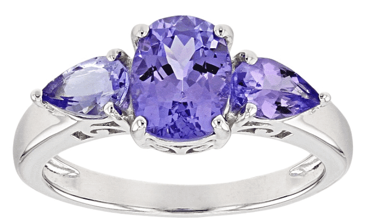 1.95ctw Tanzanite  over sterling silver  Ring