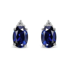14K Gold Sapphire Earrings
