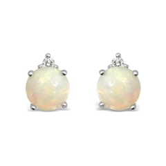 14K Gold Opal Earrings