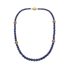 226.46 Ctw Natural Ceylon Sapphire Necklace 20 inches with 925 Sterling Silver Clasp