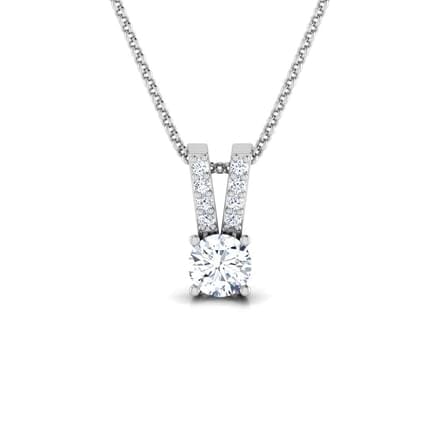 Round Diamond Cluster Pendant