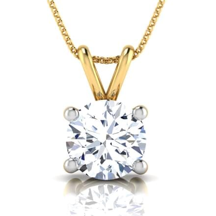 Round Diamond Cluster Pendant