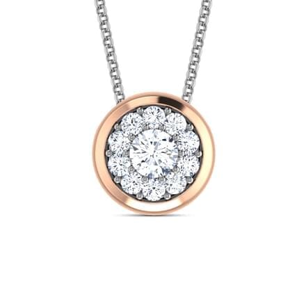 Round Diamond Cluster Pendant