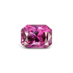 0.86-Carat VVS-Clarity Intense Pink Ceylon Sapphire with Normal Heat treatment No Elements Added