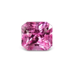 0.97-Carat Flawless-Clarity Vivid Pink Ceylon Sapphire with Normal Heat treatment No Elements Added
