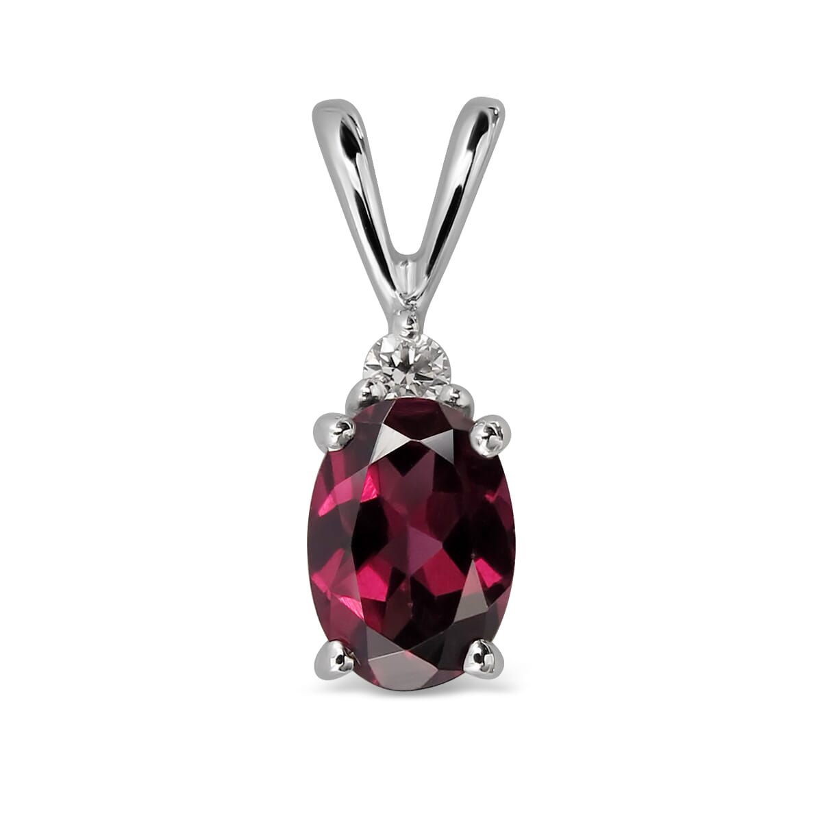 14K Gold Rhodolite Pendant