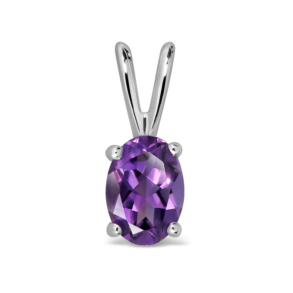 14K Gold Amethyst Pendant