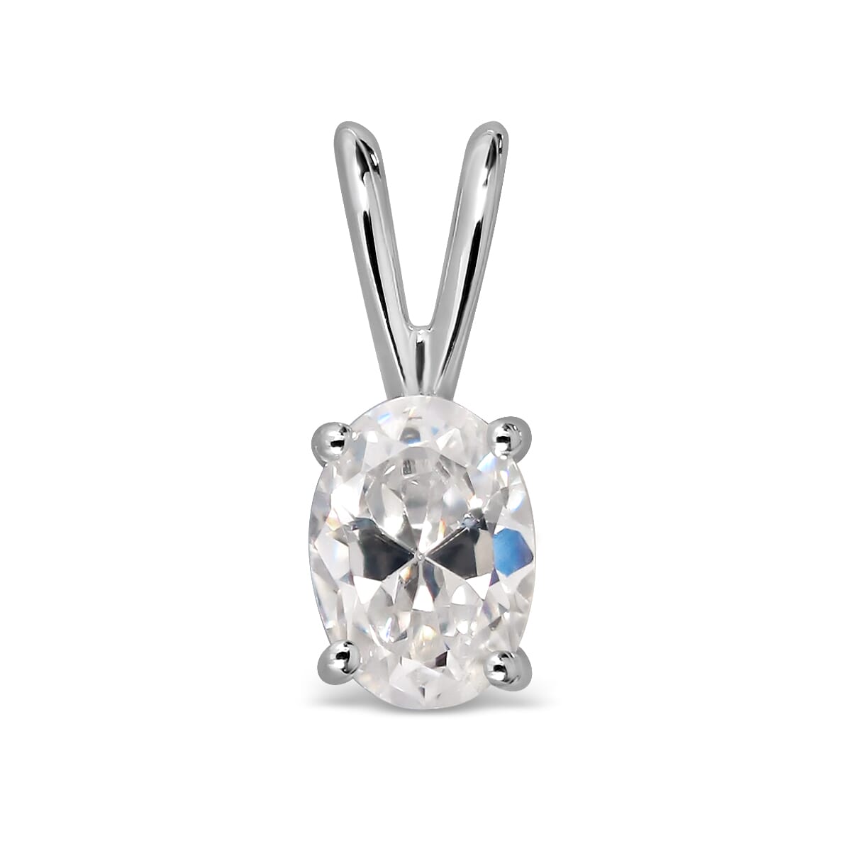 14K Gold White Sapphire Pendant
