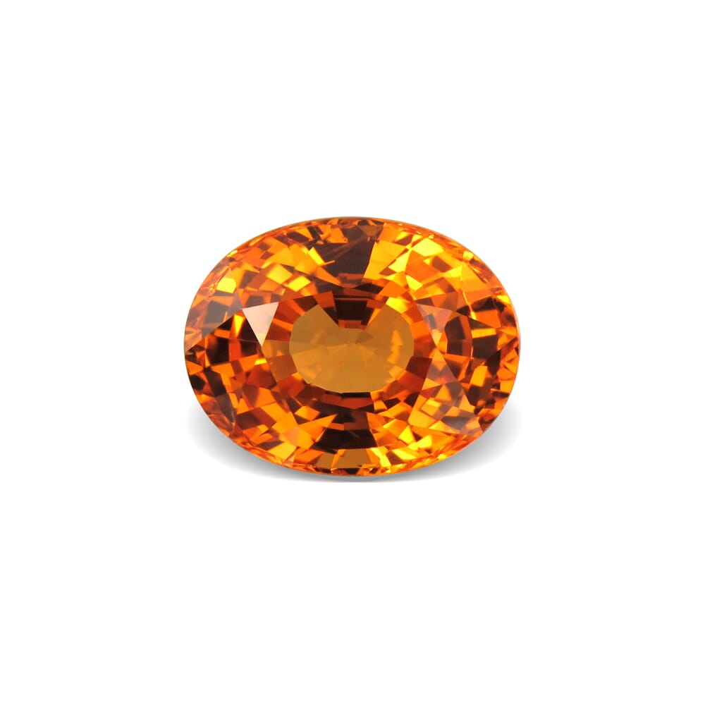 4.24-Carat VVS-Clarity Brownish Orange Africa Spessartite Garnet