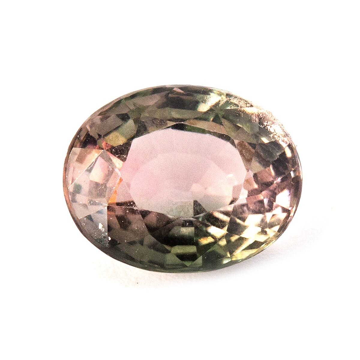 1.87-Carat VVS-Clarity Madagascar Bi-Color Champagne Green Tourmaline