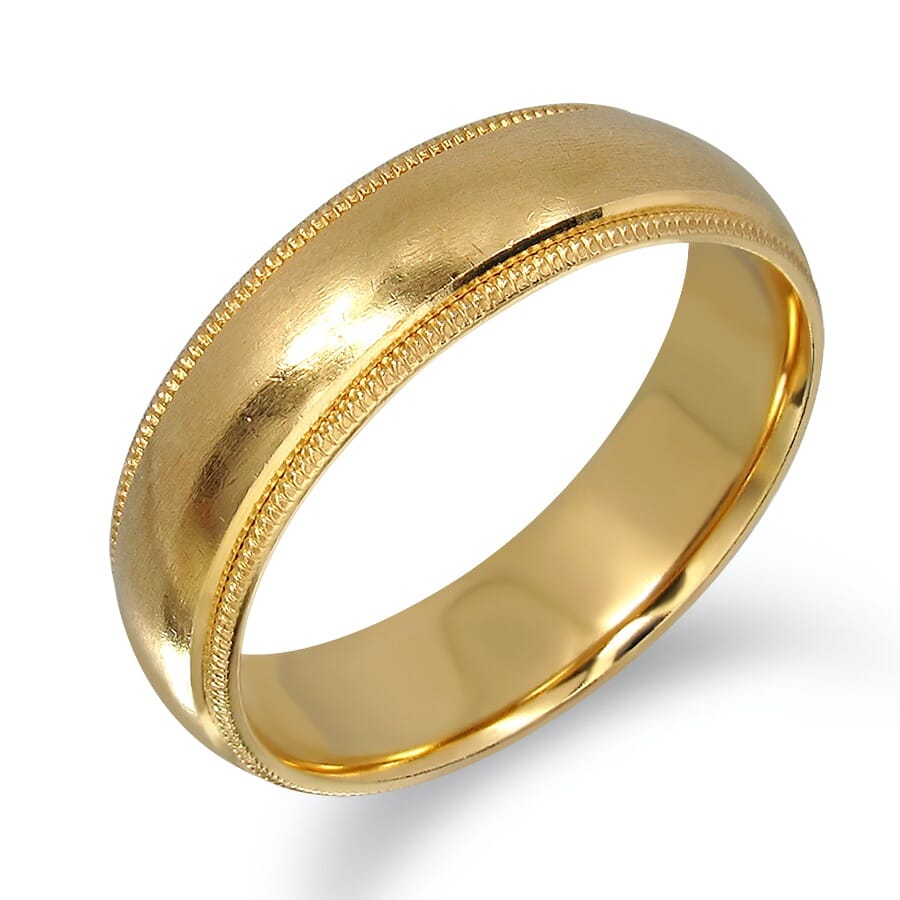18K Gold Men Band