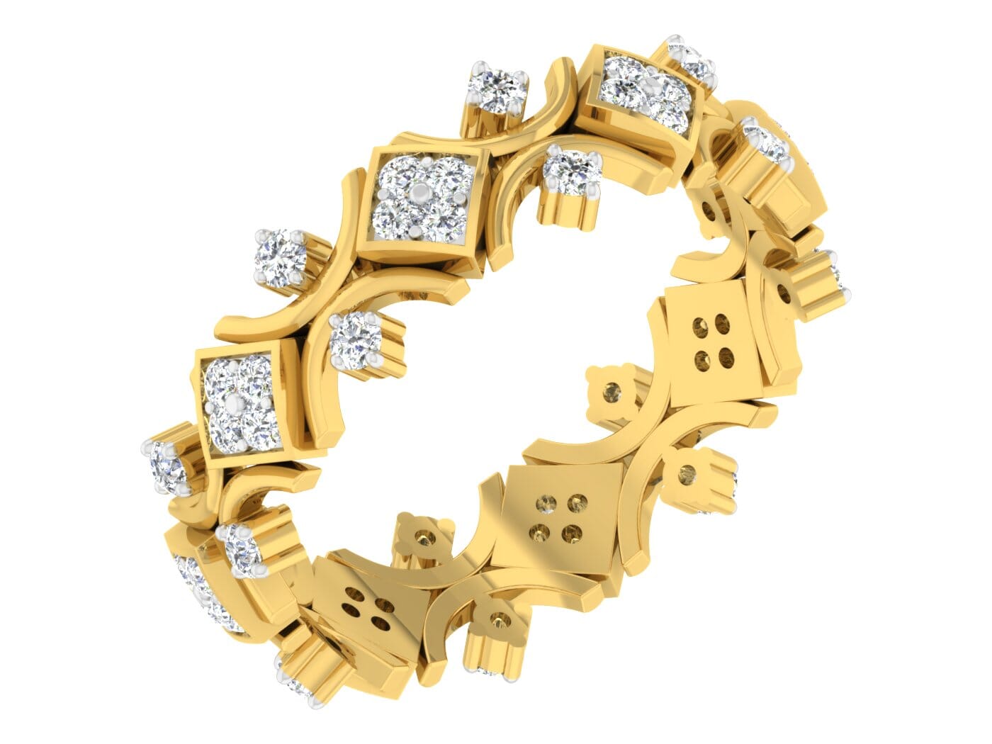 18KT Gold and 0.48 Carat F Color VS Clarity Diamond Ring