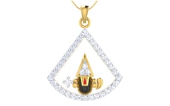 Gold and 0.58 Carat Diamond Pendant