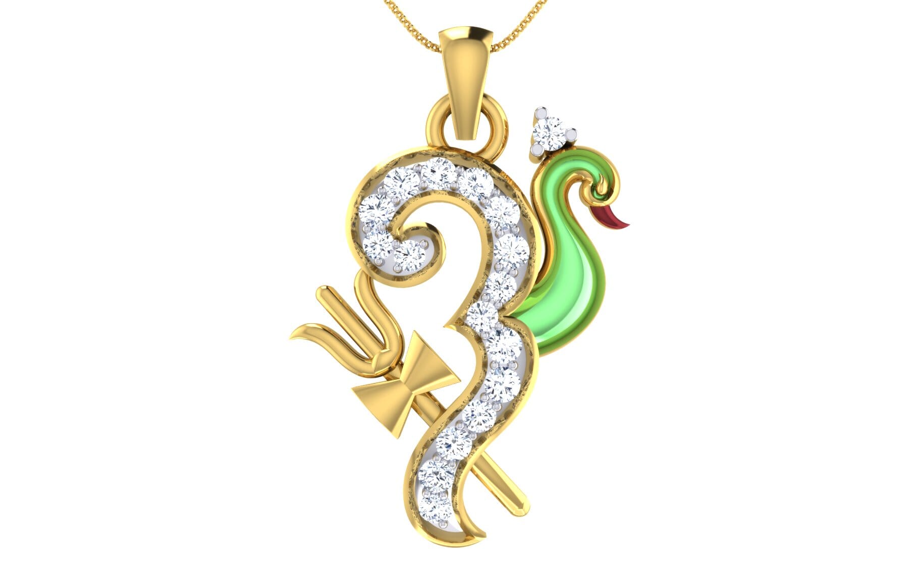 Gold and 0.25 Carat Diamond Pendant