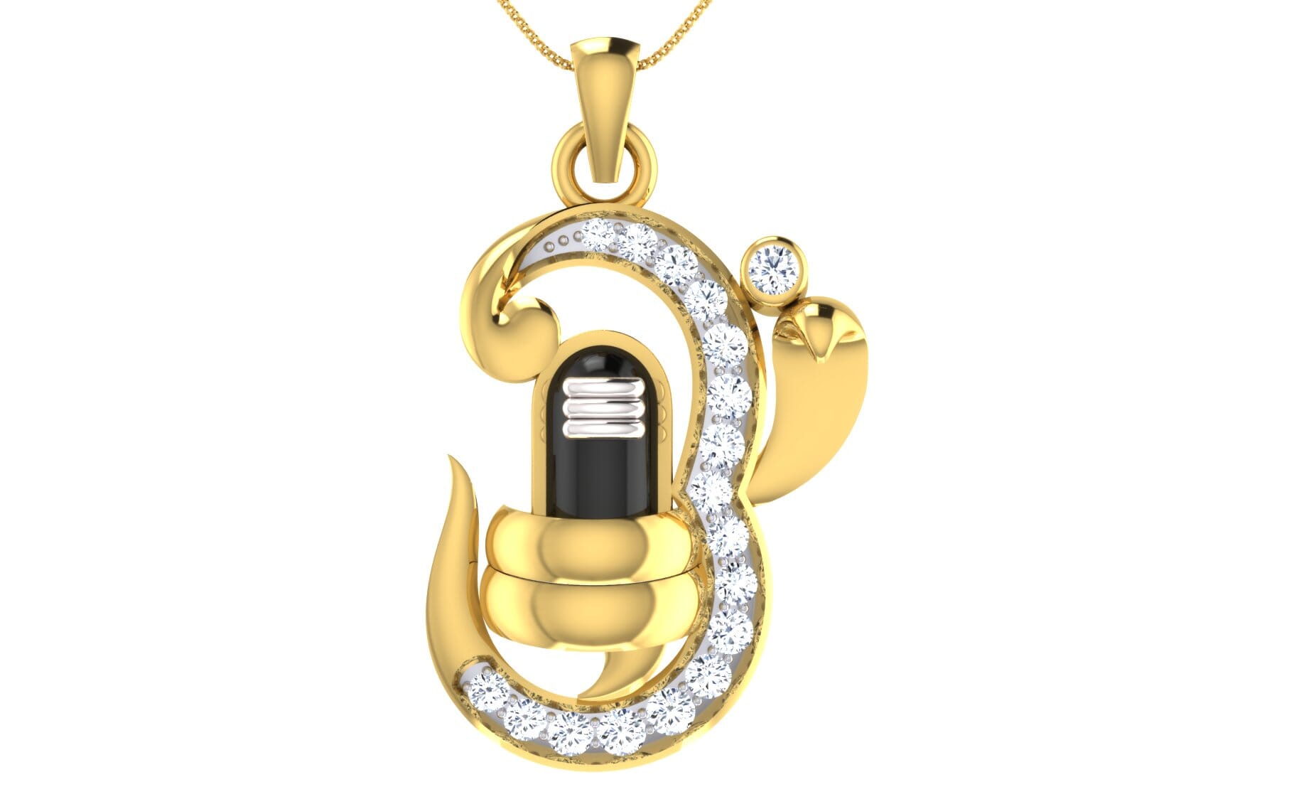 Gold and 0.26 Carat Diamond Pendant
