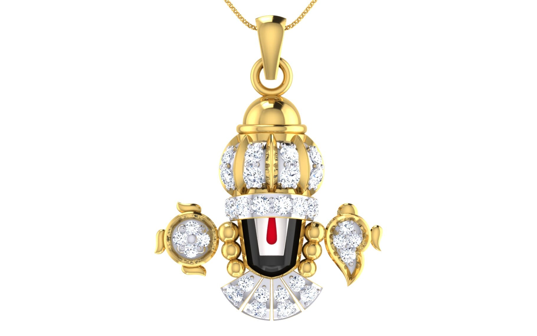 Gold and 0.62 Carat Diamond Pendant