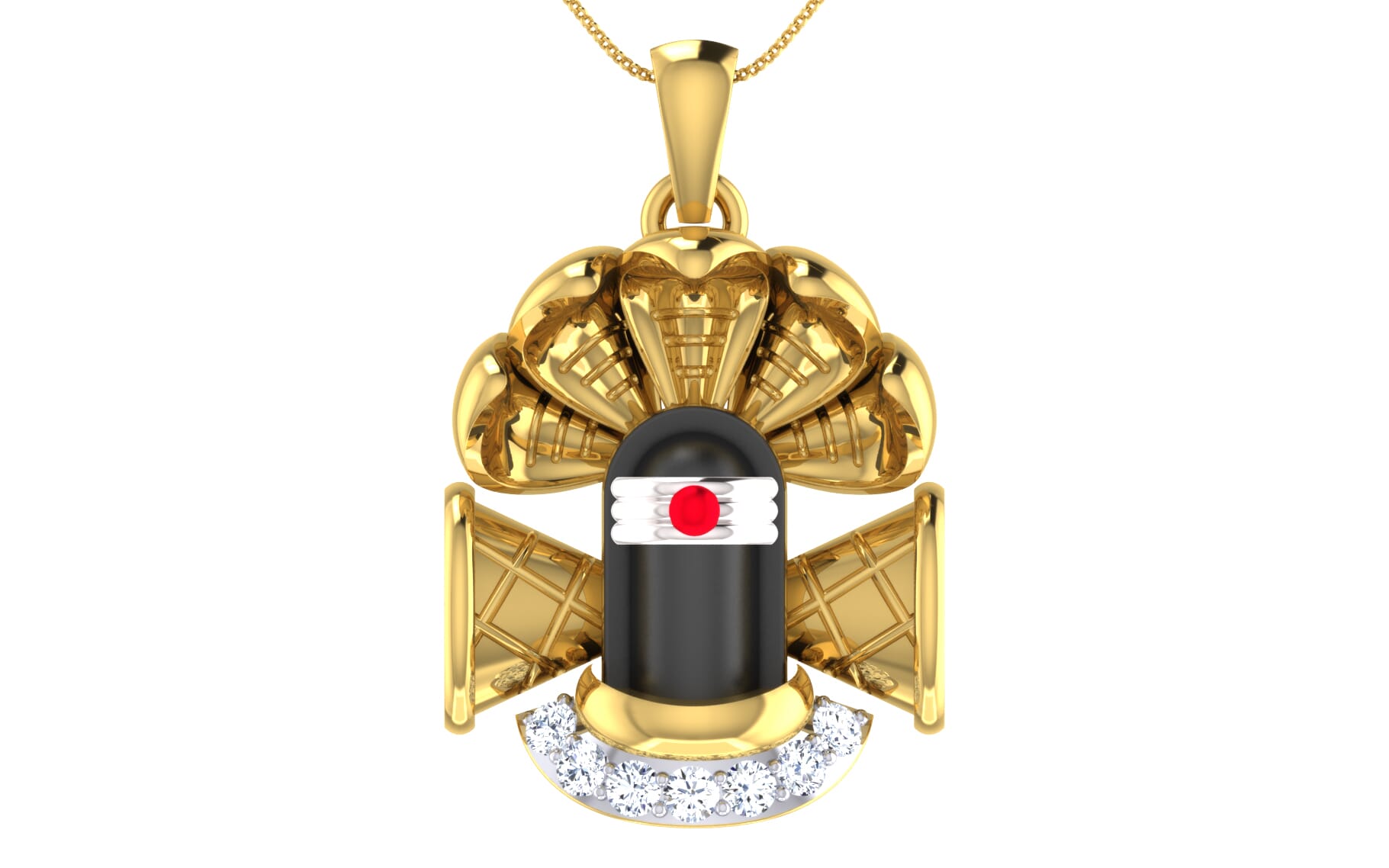 Gold and 0.10 Carat Diamond Pendant