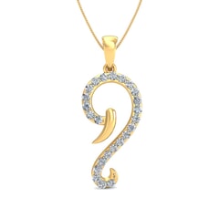Gold and 0.24 Carat Diamond Pendant