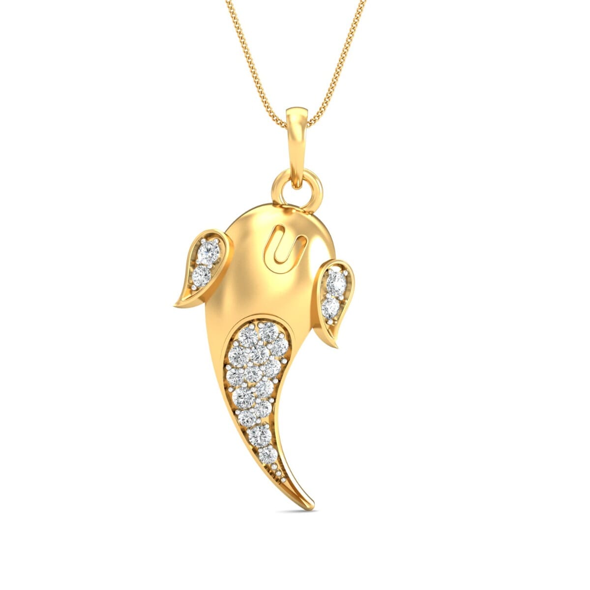 Gold and 0.25 Carat Diamond Pendant