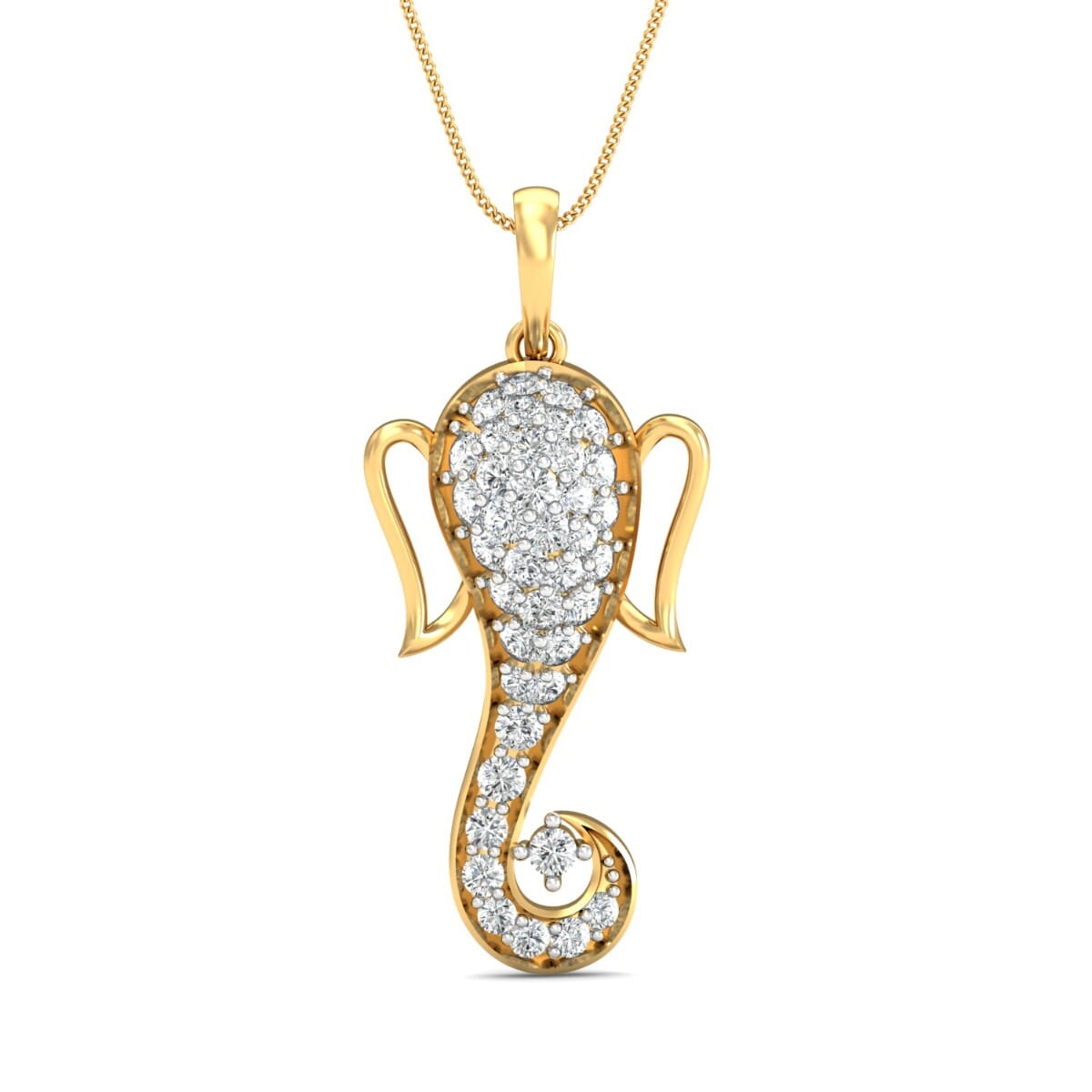 Gold and 0.55 Carat Diamond Pendant